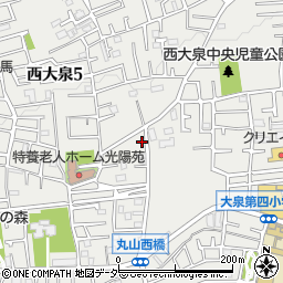 東京都練馬区西大泉5丁目16-29周辺の地図