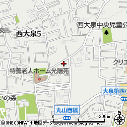 東京都練馬区西大泉5丁目16-26周辺の地図