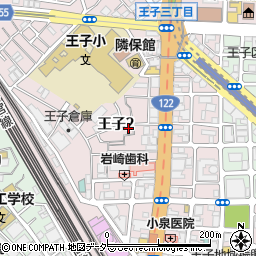 東京都北区王子2丁目10-8周辺の地図