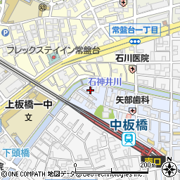 東京都板橋区中板橋31周辺の地図