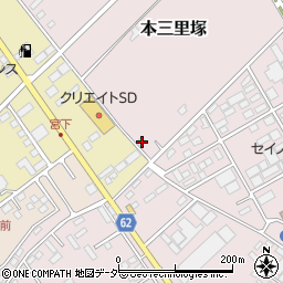 千葉県成田市本三里塚43周辺の地図
