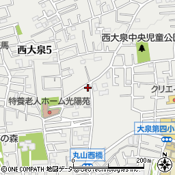 東京都練馬区西大泉5丁目16-27周辺の地図
