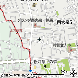 東京都練馬区西大泉5丁目32-6周辺の地図