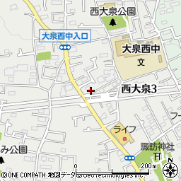 東京都練馬区西大泉3丁目18-6周辺の地図