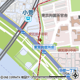 小菅万葉公園トイレ周辺の地図