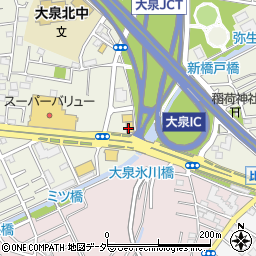 ファミリーマート大泉インター店周辺の地図