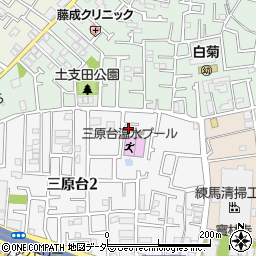 東京都練馬区三原台2丁目11-26周辺の地図
