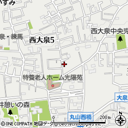 東京都練馬区西大泉5丁目15-3周辺の地図
