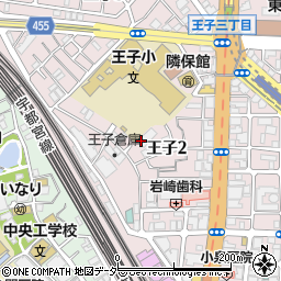 東京都北区王子2丁目周辺の地図