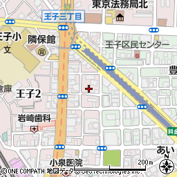 東京都北区王子2丁目25-13周辺の地図