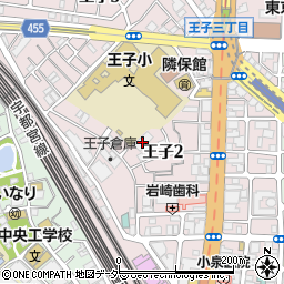 東京都北区王子2丁目7-34周辺の地図