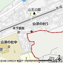 千葉県成田市公津の杜5丁目23周辺の地図