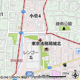 東京都葛飾区小菅4丁目周辺の地図
