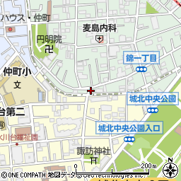 ＢＳ錦周辺の地図