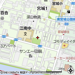東京都足立区宮城1丁目9周辺の地図