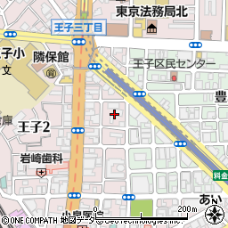 東京都北区王子2丁目25周辺の地図