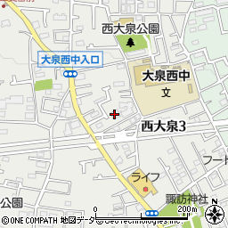 東京都練馬区西大泉3丁目18-3周辺の地図
