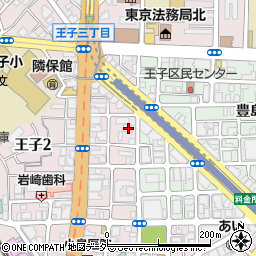 東京都北区王子2丁目25-8周辺の地図
