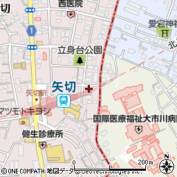 千葉県松戸市下矢切101周辺の地図