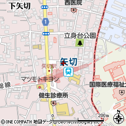 千葉県松戸市下矢切124周辺の地図