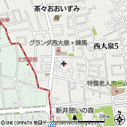 東京都練馬区西大泉5丁目32-12周辺の地図