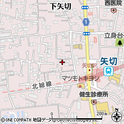 千葉県松戸市下矢切190周辺の地図