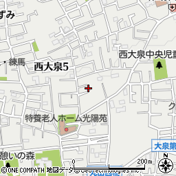 東京都練馬区西大泉5丁目15-5周辺の地図