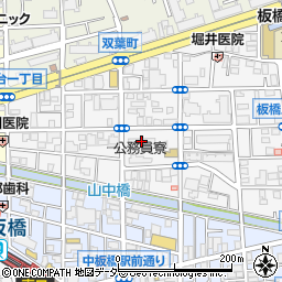 東京都職員双葉町住宅周辺の地図