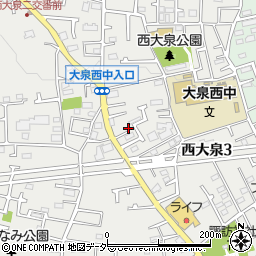 東京都練馬区西大泉3丁目18-11周辺の地図