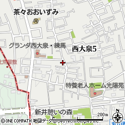 東京都練馬区西大泉5丁目32-22周辺の地図