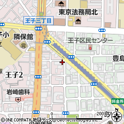 東京都北区王子2丁目25-6周辺の地図
