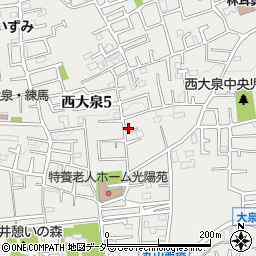 東京都練馬区西大泉5丁目15-6周辺の地図