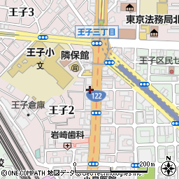 東京都北区王子2丁目17-9周辺の地図