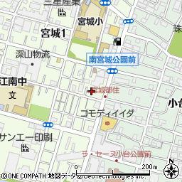 東京都足立区宮城1丁目12-4周辺の地図