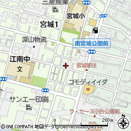 東京都足立区宮城1丁目12-6周辺の地図