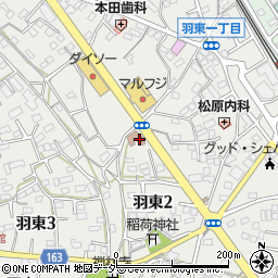 羽村市役所　学校適応指導教室周辺の地図