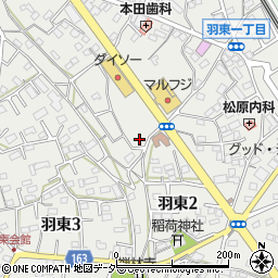 東京都羽村市羽東周辺の地図