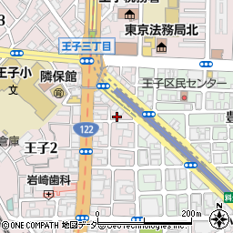 東京都北区王子2丁目23-11周辺の地図