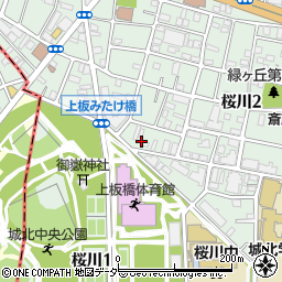 東京都板橋区桜川周辺の地図