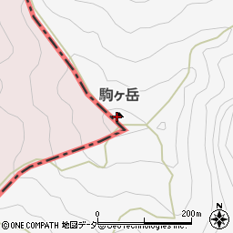 甲斐駒ヶ岳周辺の地図