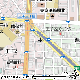 東京都北区王子2丁目23-9周辺の地図