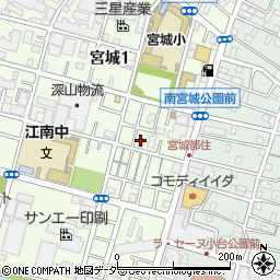東京都足立区宮城1丁目12-7周辺の地図