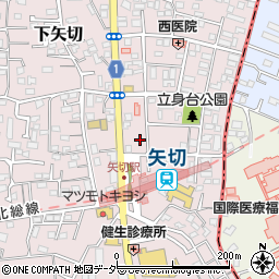 千葉県松戸市下矢切133周辺の地図