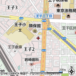 東京都北区王子2丁目17周辺の地図
