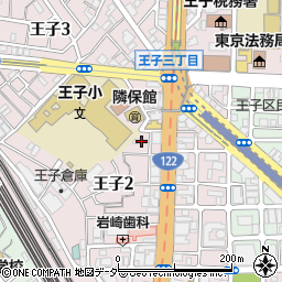 東京都北区王子2丁目17-11周辺の地図