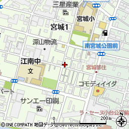 東京都足立区宮城1丁目12-9周辺の地図