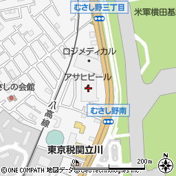 アサヒビール株式会社　東京統括支社西多摩配送センター周辺の地図