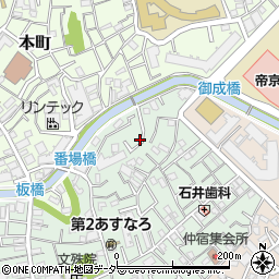東京都板橋区仲宿13周辺の地図