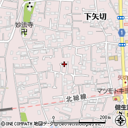 千葉県松戸市下矢切173周辺の地図