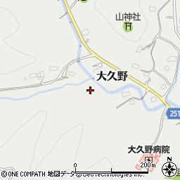 東京都西多摩郡日の出町大久野周辺の地図